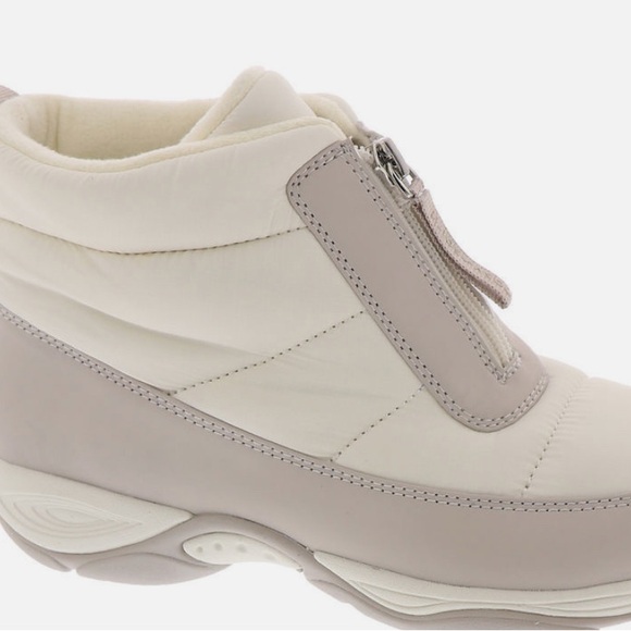 Esprit Cream and Gray High-Top Sneakers